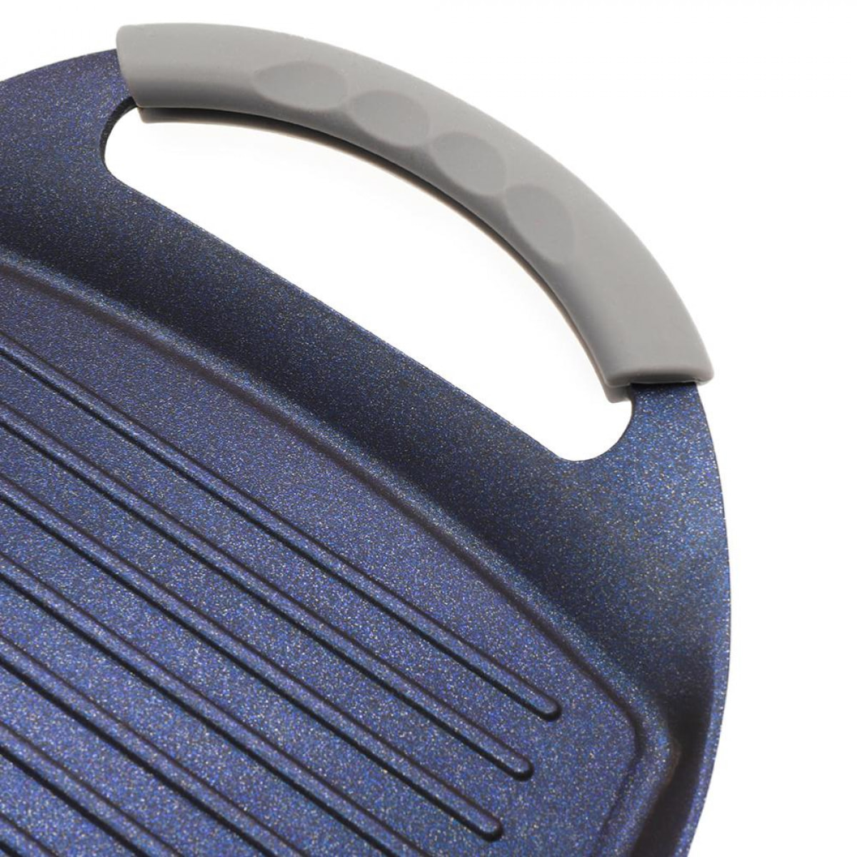 Plancha grill noir 47cm - "diamant bleu"