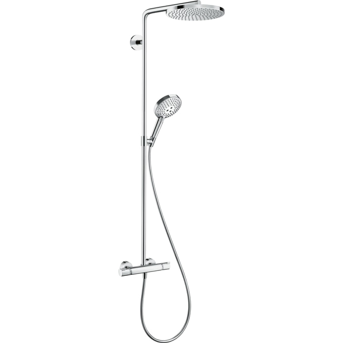 Colonne de douche 240 PowderRain avec mitigeur thermostatique chromé Raindance Select S