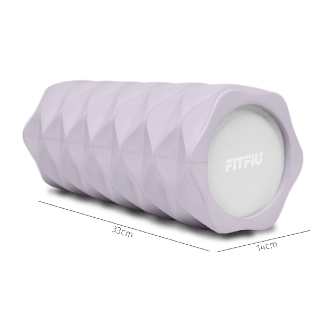 Rodillo foam roller lila FITFIU entrenamiento yoga pilates espuma EVA