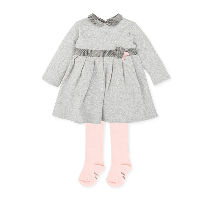 Vestido con leotardos - Gris
