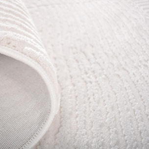 Tapis tissé en relief, JURU motif ton sur ton doux et soyeux