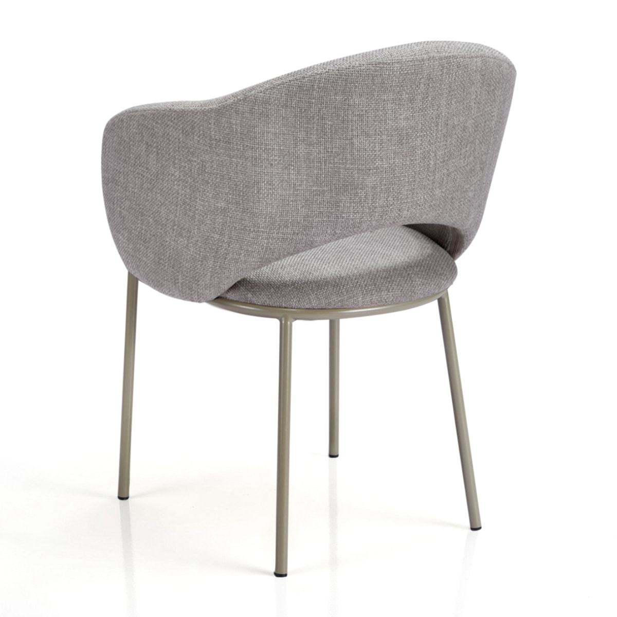 Lot de 2 chaises de salle à manger Tomasucci JADE', en tissu, gris, platine, 57 × 54 × 80 cm