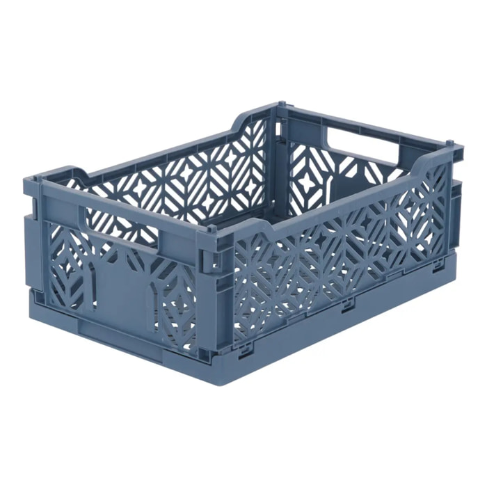 Cagette pliable Arry 30x20cm bleu