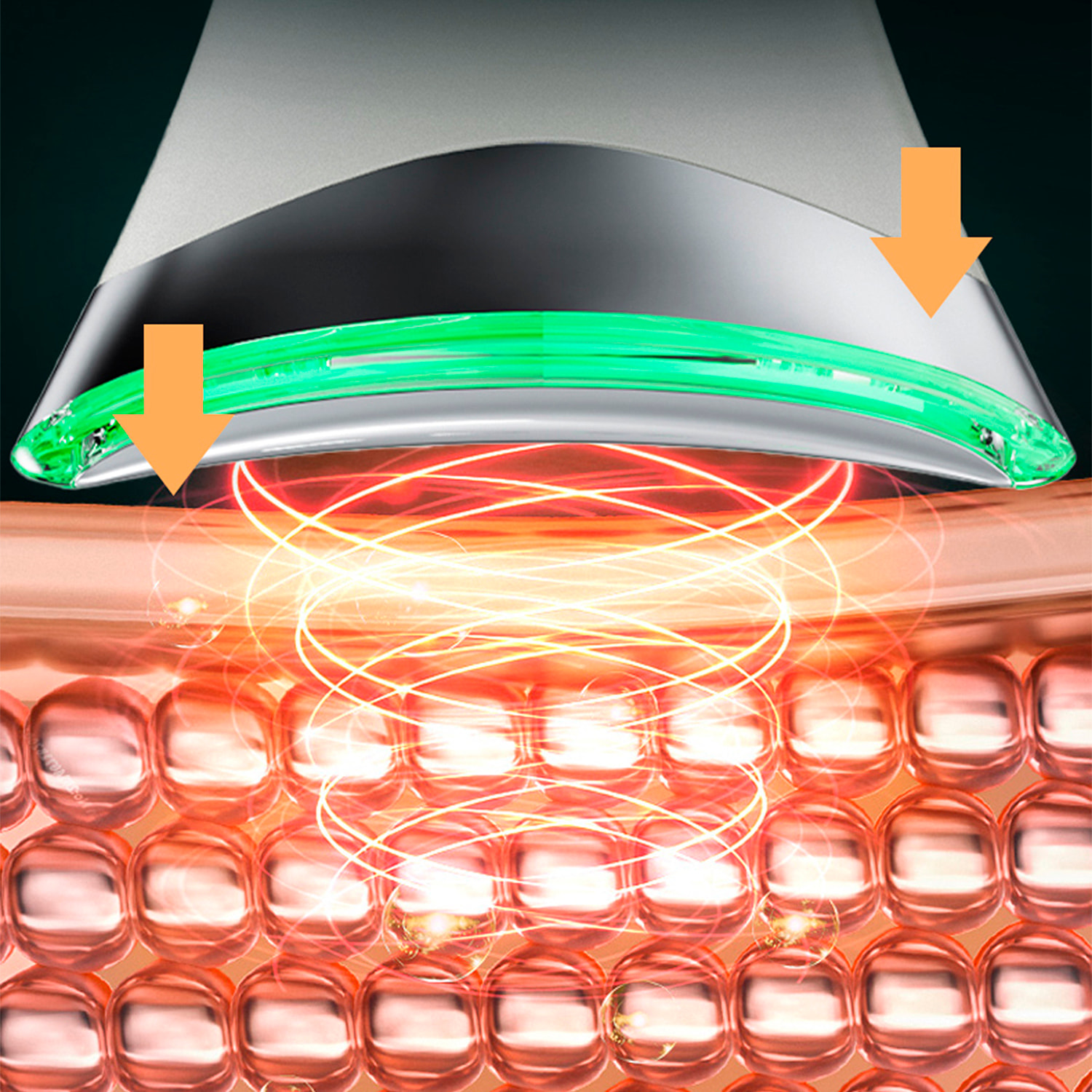 Dispositivo de belleza 3 en 1 con LED, EMS, calor.