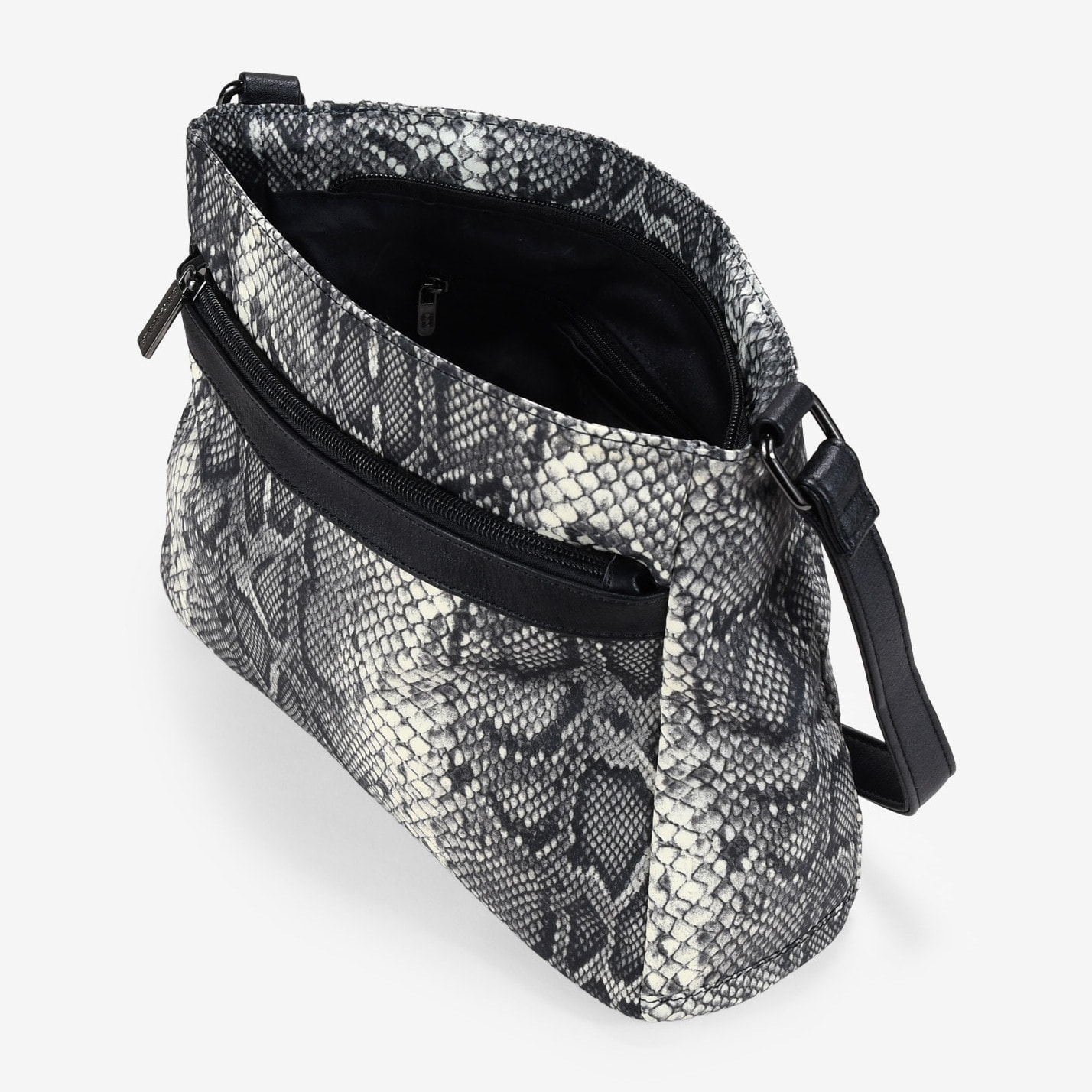 Bolso bandolera serpiente con bolsillos