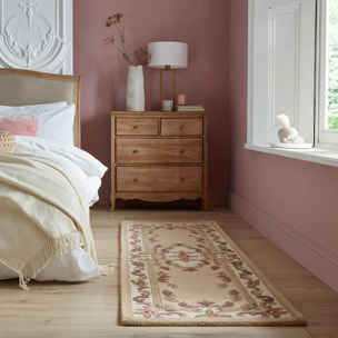 Tapis en laine de couloir AUBUSSON Beige