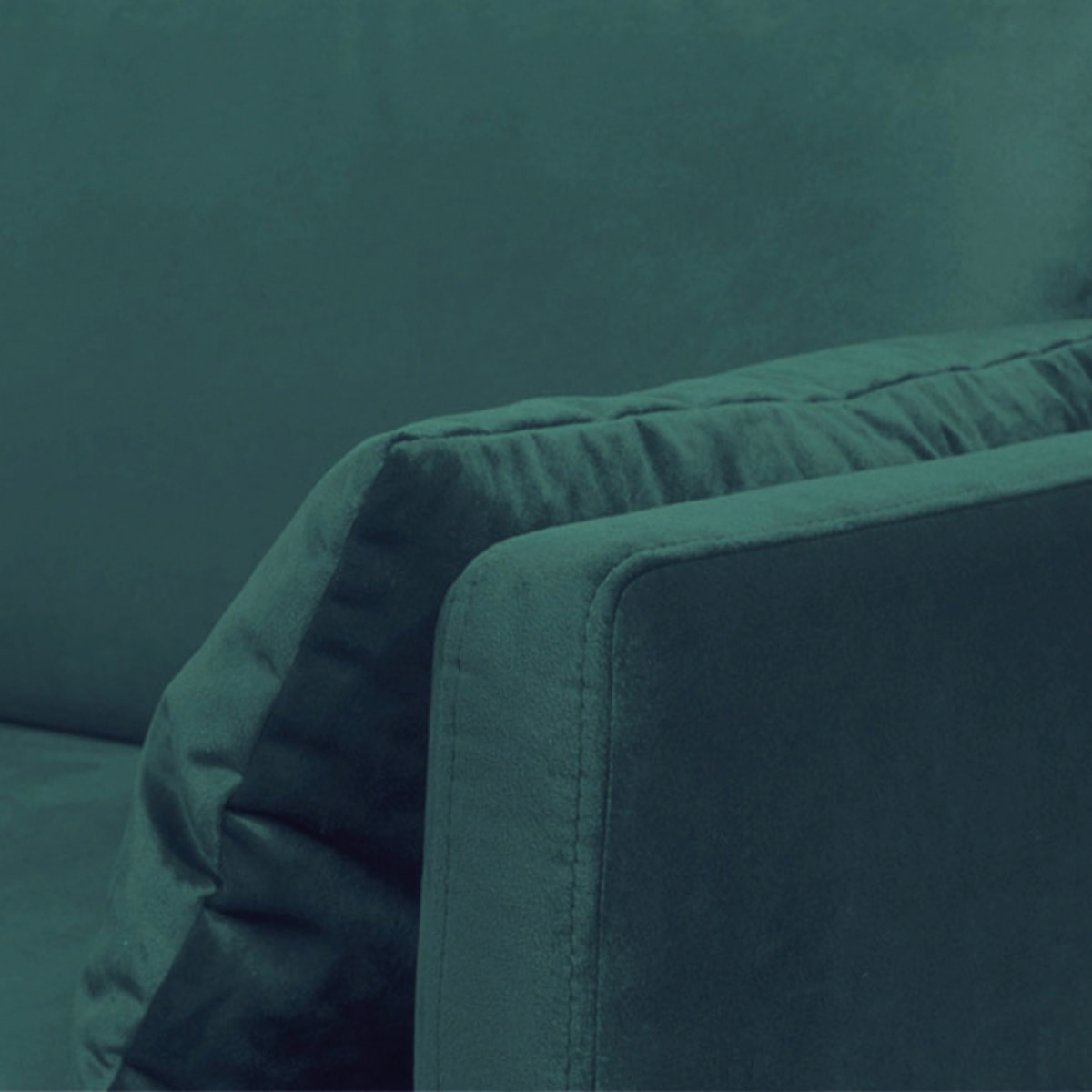 Canapé Velours Droit Splendido - 3 Places