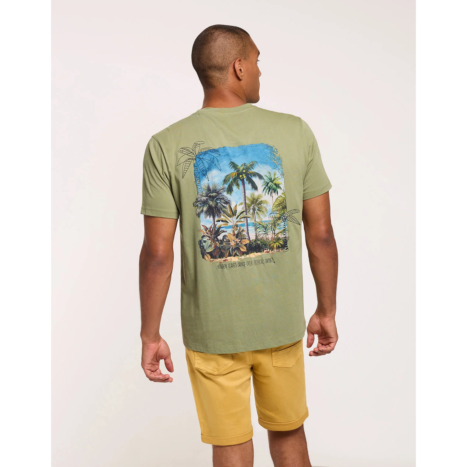 Camiseta Manga Corta Caqui - Aramis