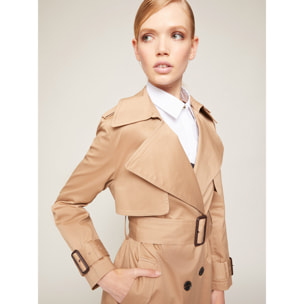 Motivi - Trench lungo doppiopetto - Beige