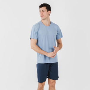 Conjunto deportivo corto tecnico hombre indigo marino