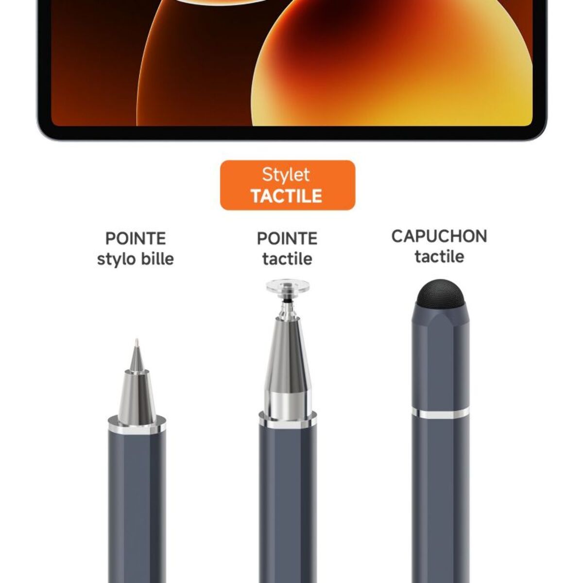 Tablette Android XIAOMI Pack Pad8 tout-en-un Gris 128Go
