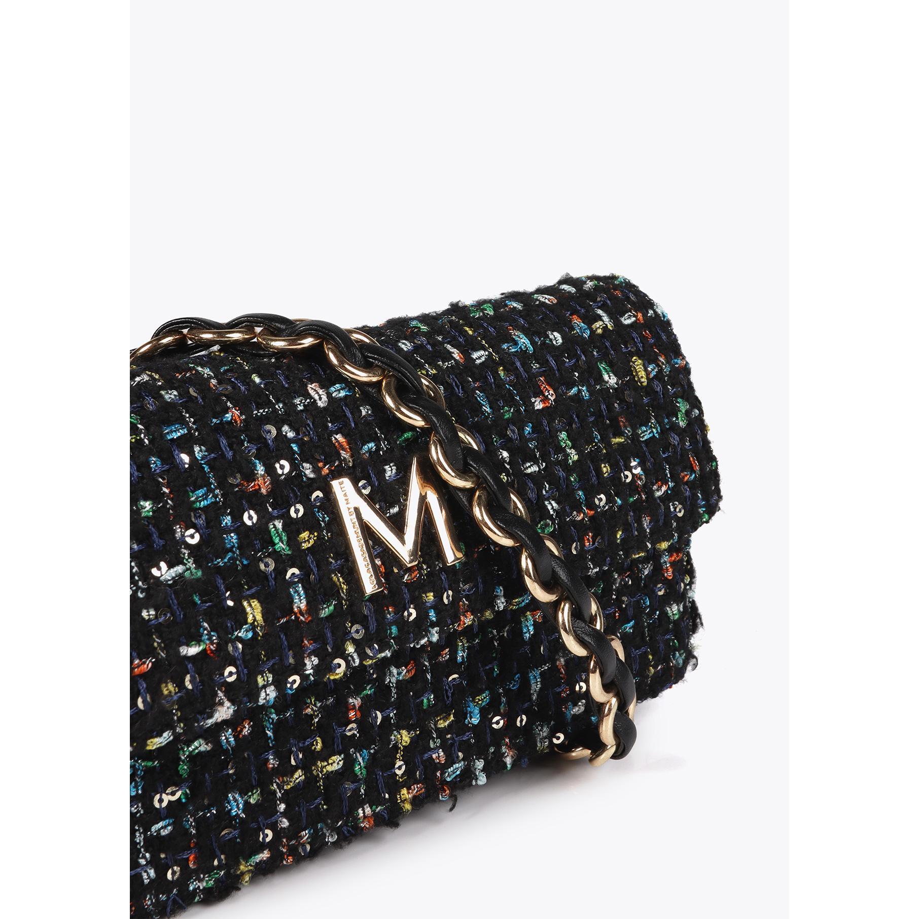 Borsa a Tracolla a Baguette in Tweed