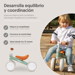 Bicicleta de Equilibrio sin Pedales en Verde