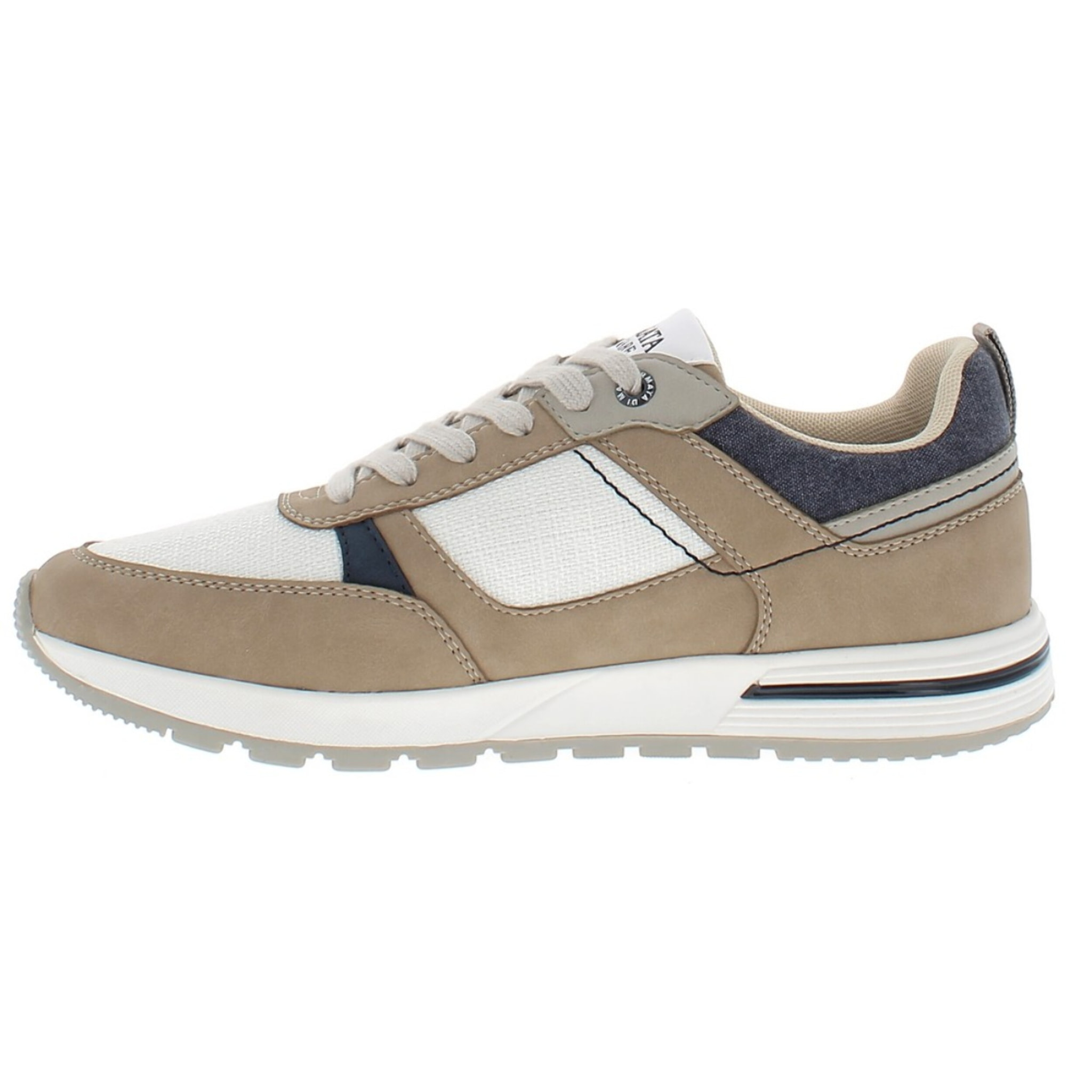 Armata di Mare Scarpe Uomo Sneakers Casual Stringate con Soletta Rimovibile in Memory Foam AMU S25L702 Beige