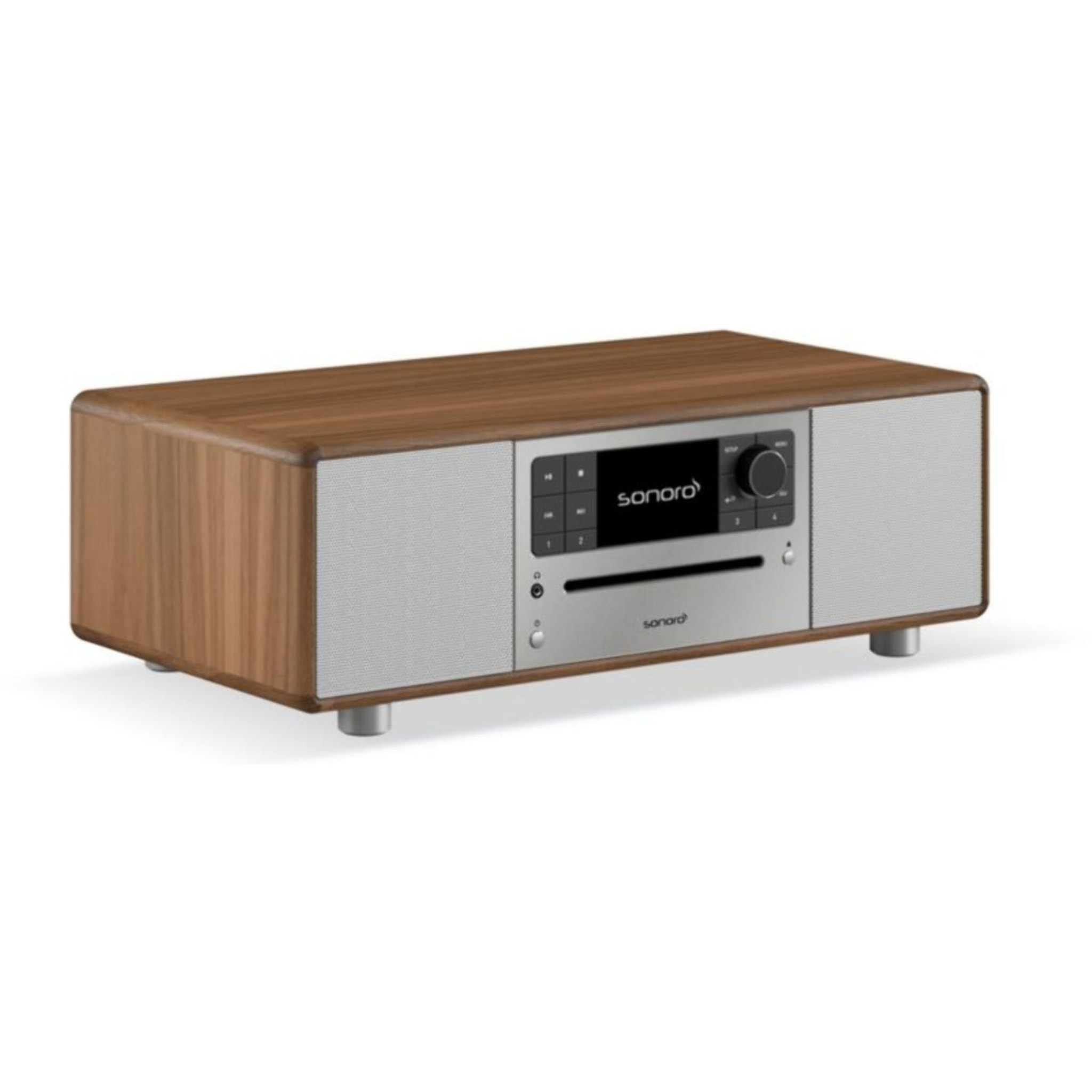 Chaîne HiFi SONORO PRESTIGE Noyer-Argent