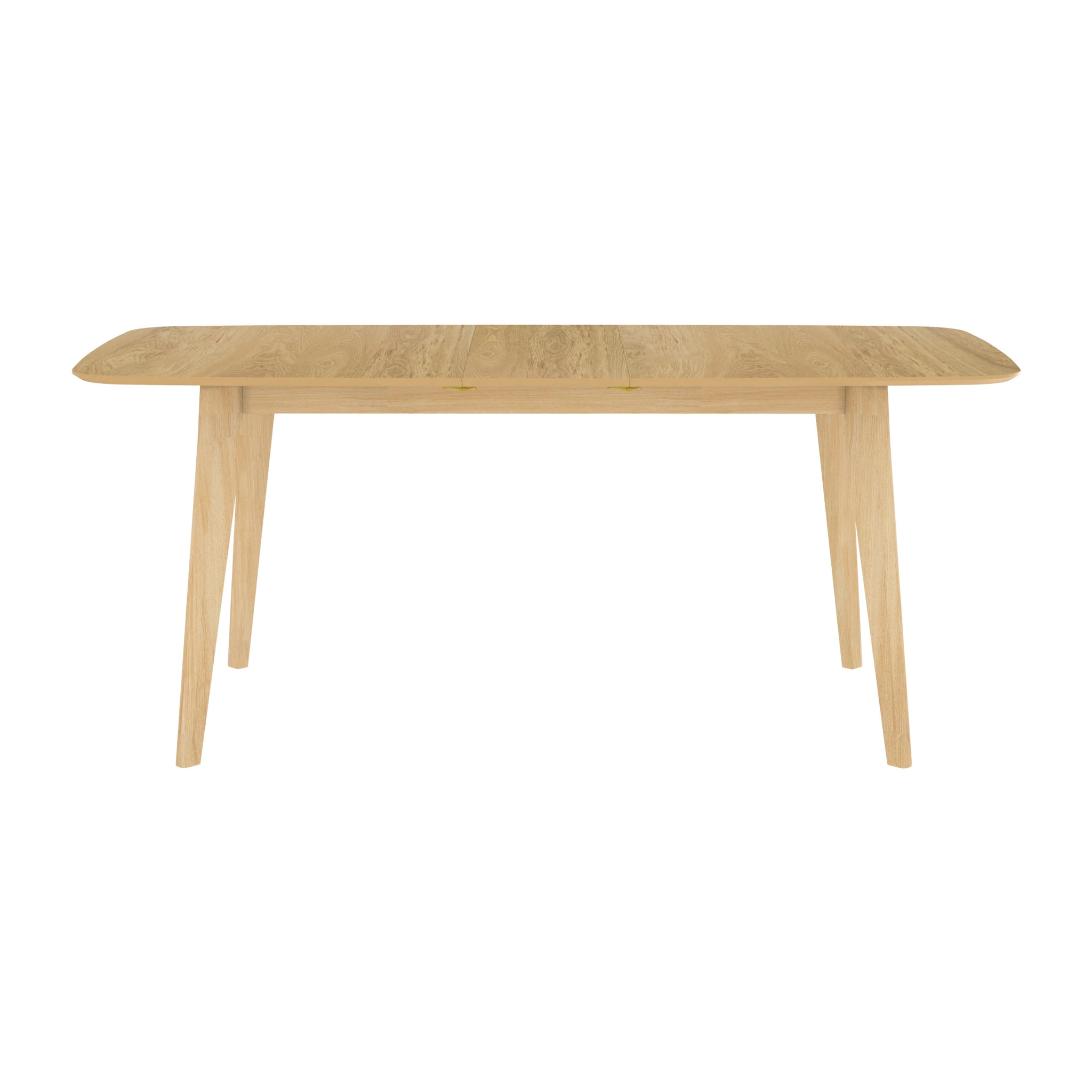 Table rectangulaire 4/6 personnes extensible en bois clair 150/180 cm - Oman