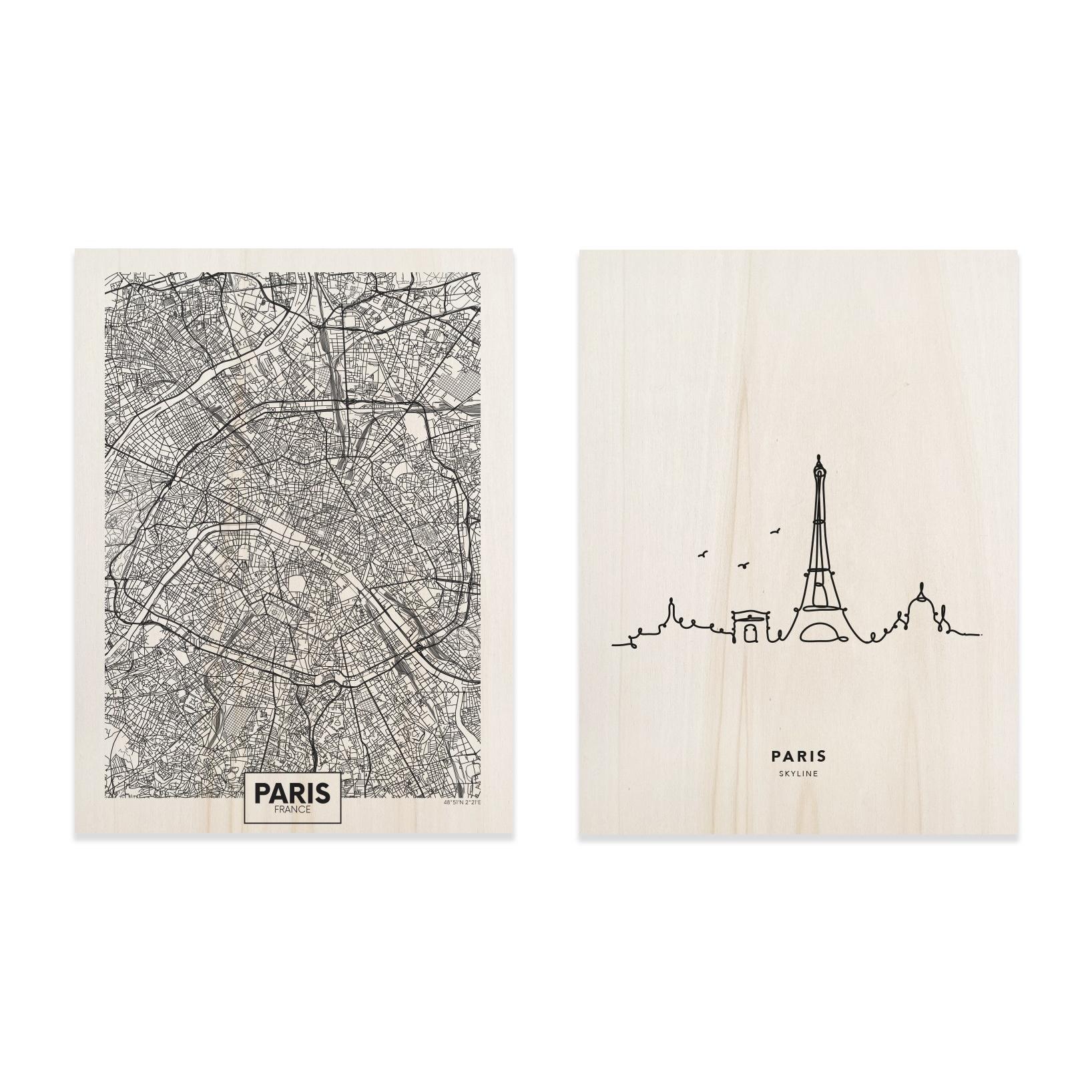 Pack tableaux Paris Hauteur: 50 Longueur: 40 Largeur: 1