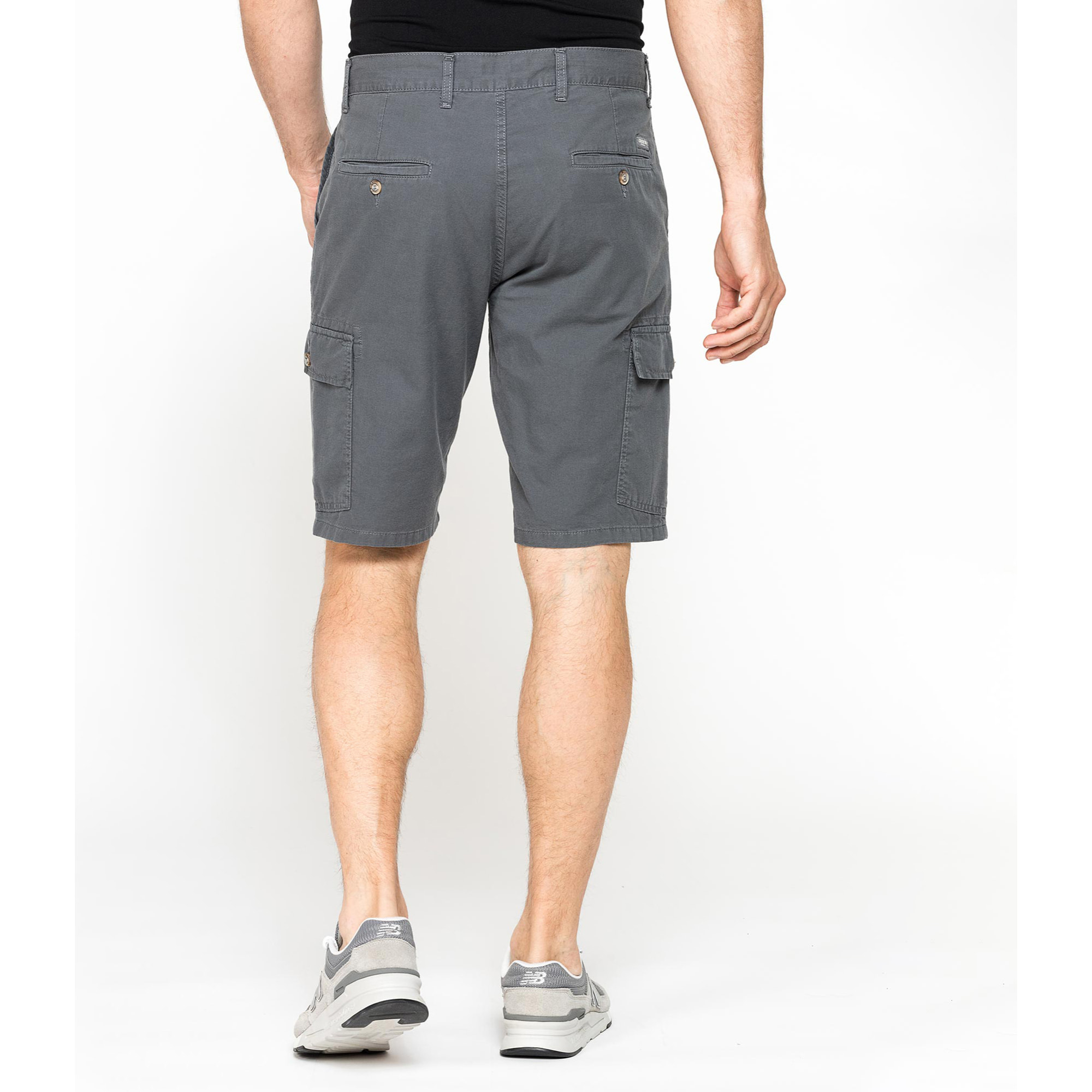 BERMUDA CARGO IN GABARDINA LEGGERA CON TASCONI