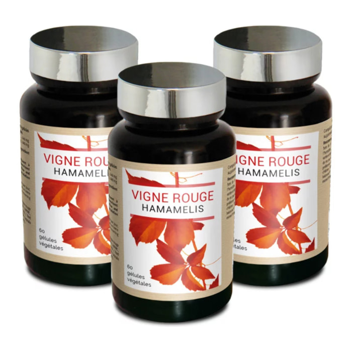 3 x VIGNE ROUGE HAMAMÉLIS