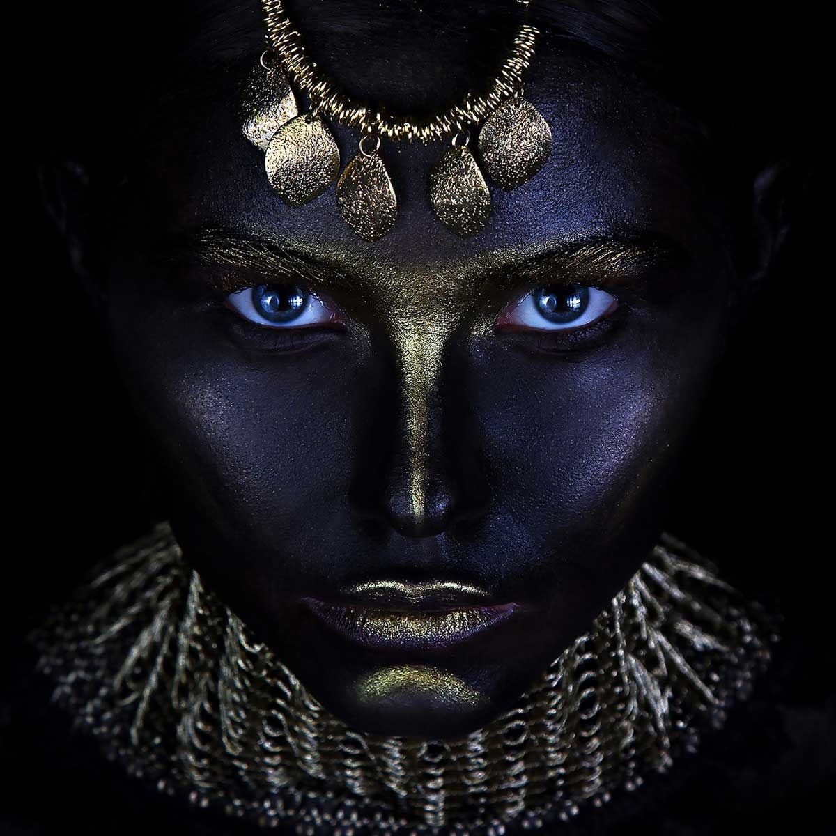 Tableau d'art gold queen Tableau alu Dibond