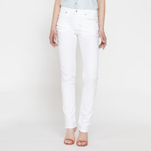 PANTALONE COLORATO IN POPELINE. Modello basic 752