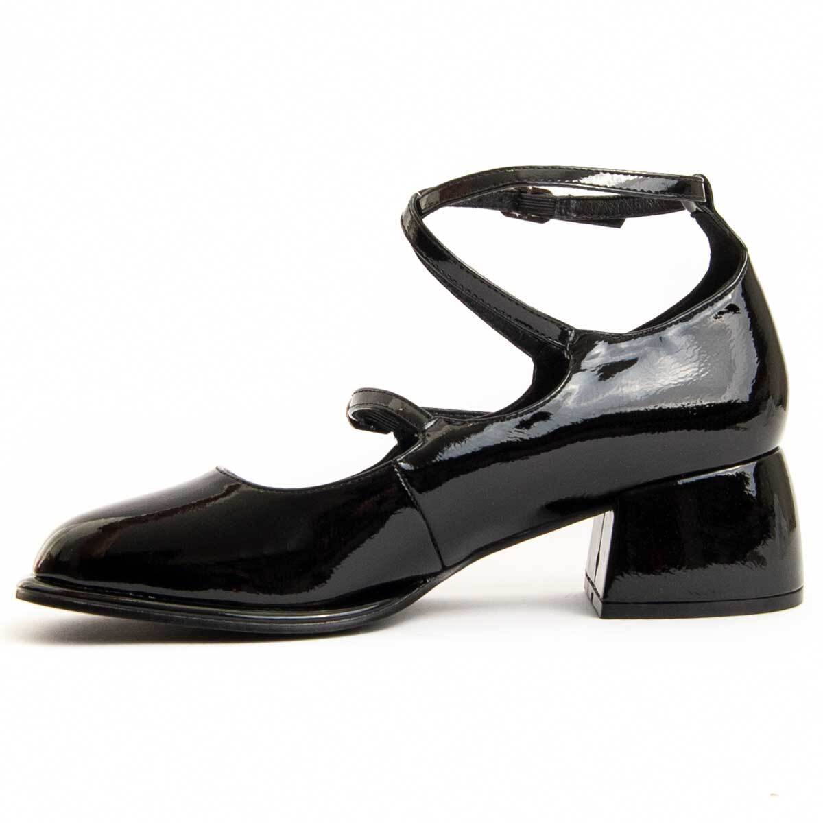 Zapato De Tacón - Negro - Altura: 4 Cm