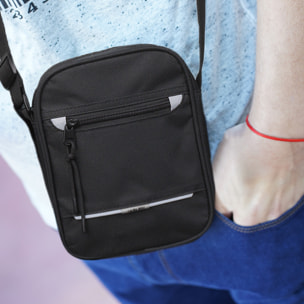 Bandolera Hombre Textil Jaslen Norwich Negro