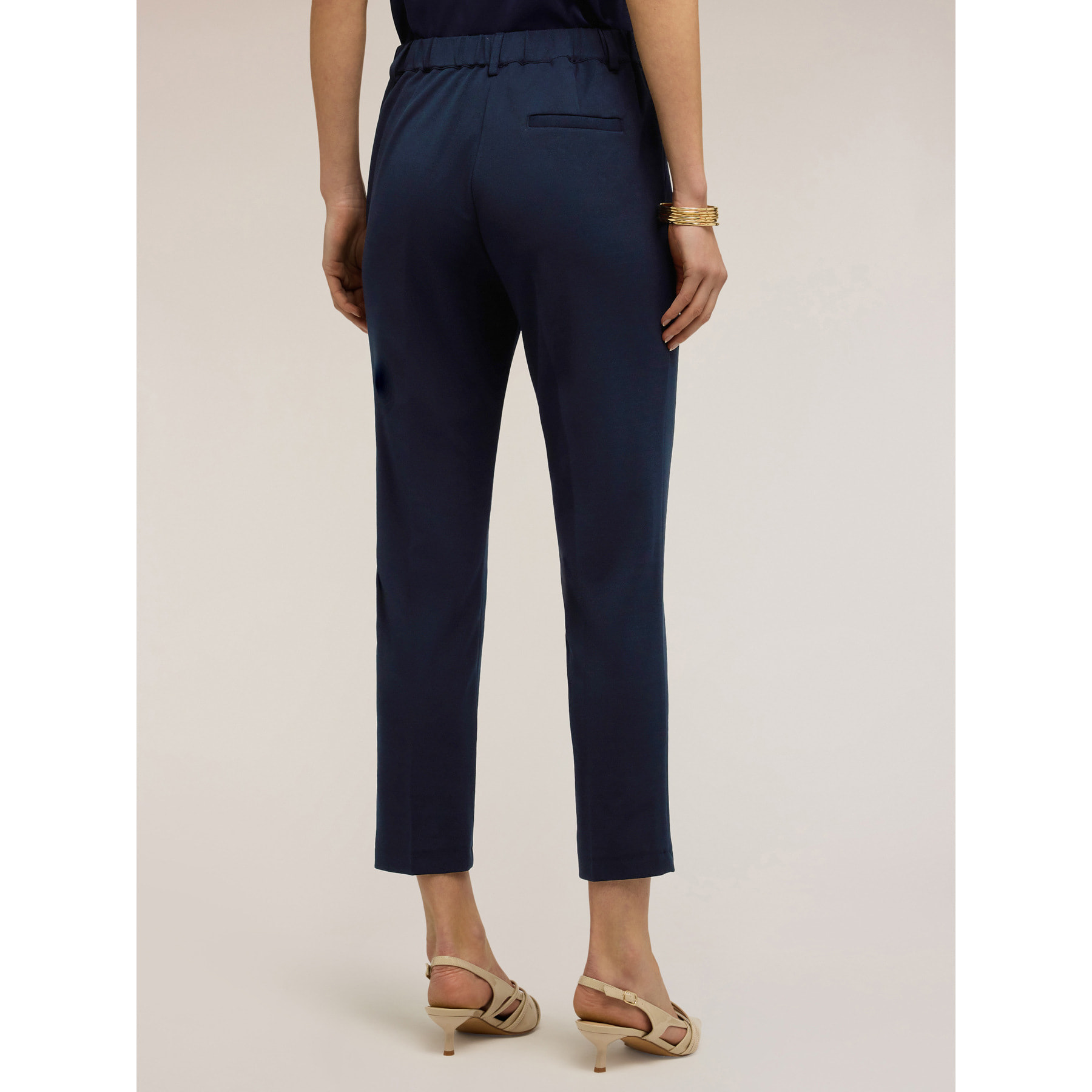 Motivi - Pantalones chino en tejido de sarga - Azul