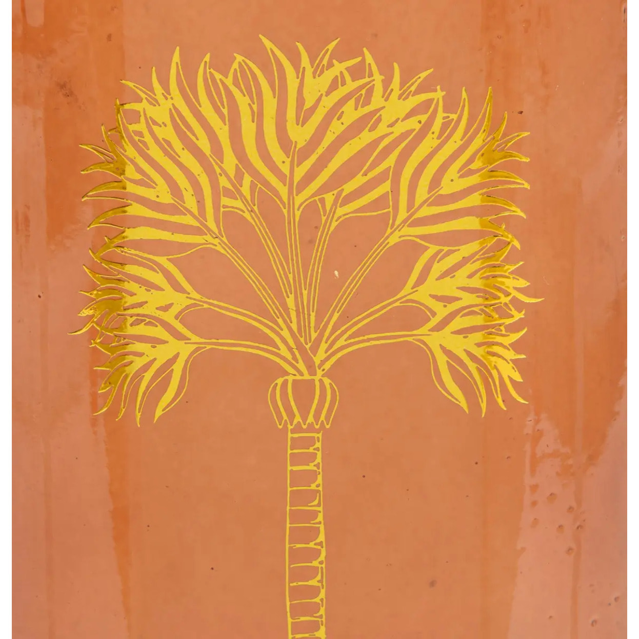 Vase "Tropical boudoir" H22cm ambre
