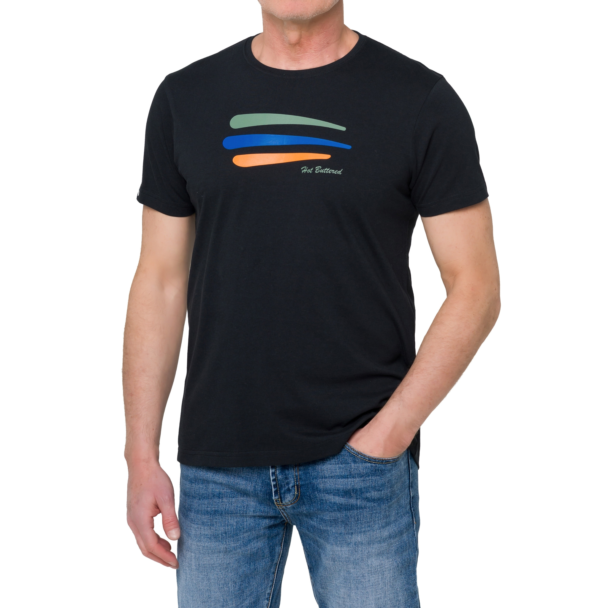 Camiseta de algodón 150 gr Hot Buttered Balian Negro