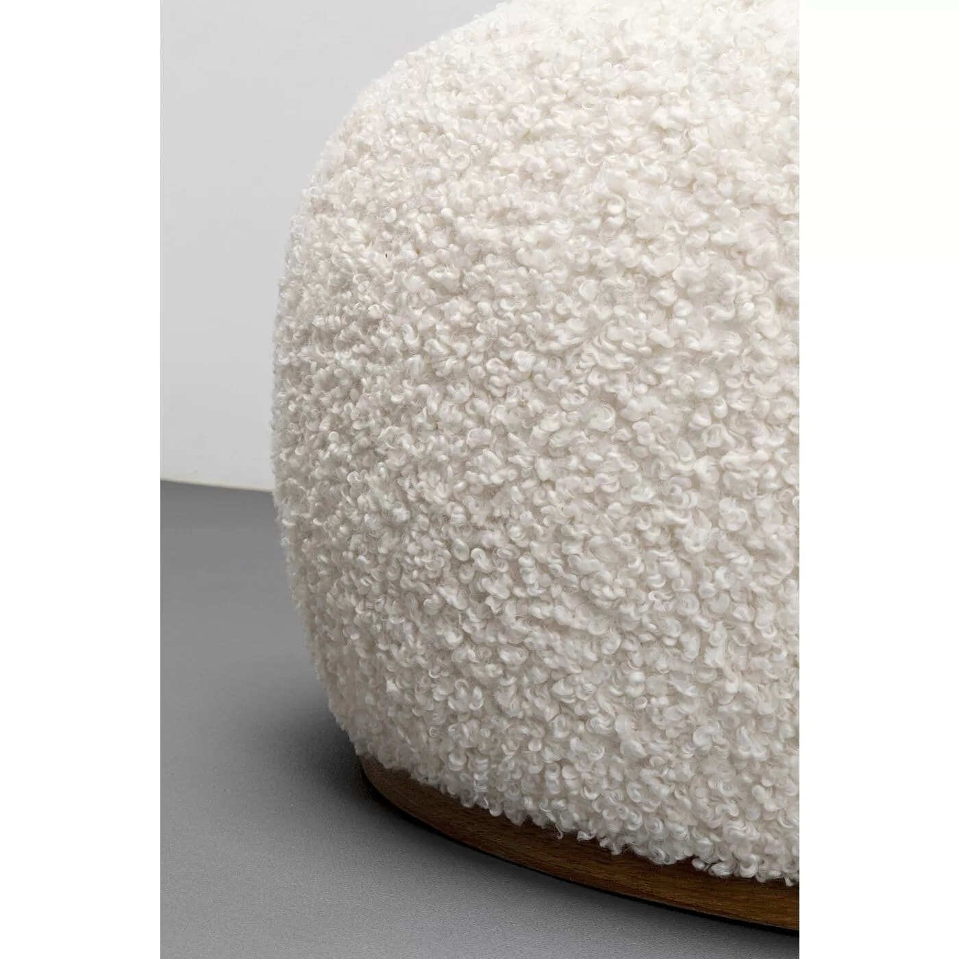 Pouf Pebble Boucle blanc Kare Design