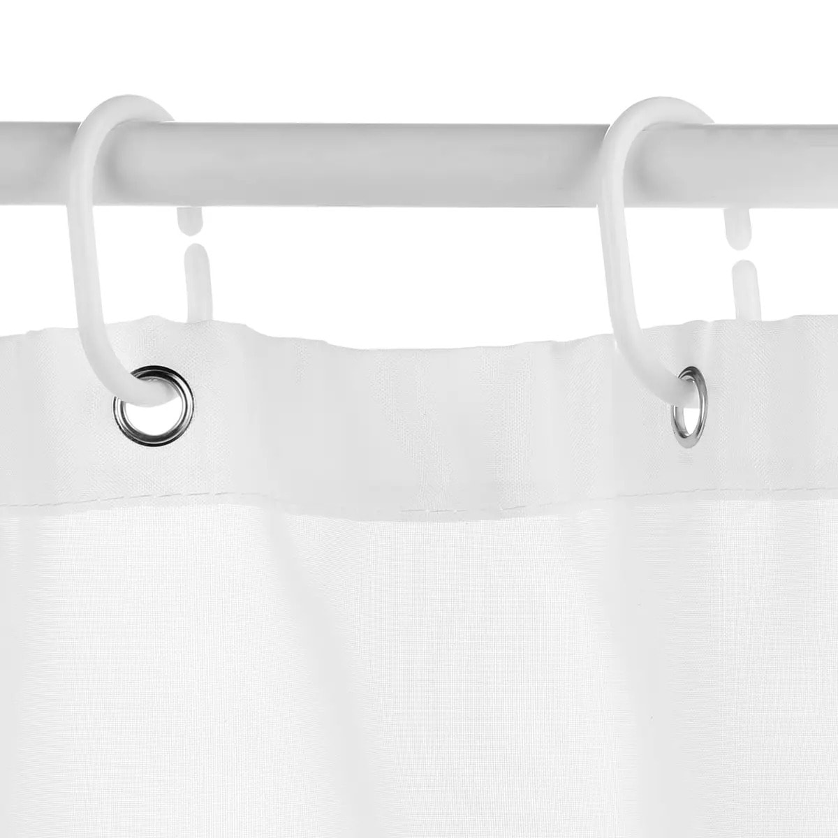 Rideau de douche 180x200cm Blanc Colorama