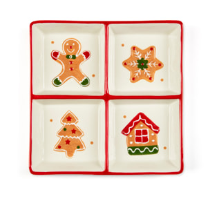 Plat de service Excelsa - Wonderful Ginger, Céramique Multicolore