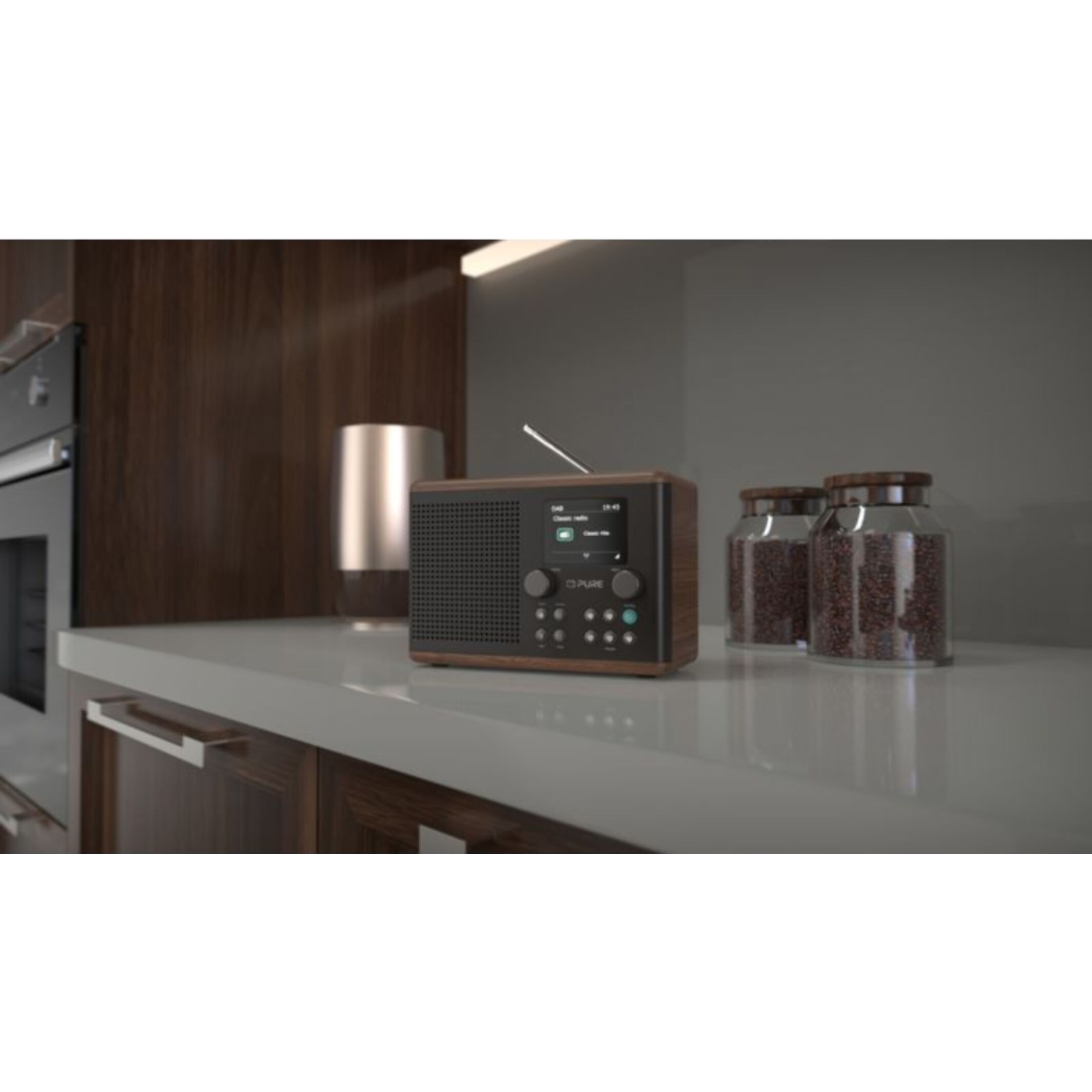 Radio DAB PURE Classic H4 Coffee Black/Walnut