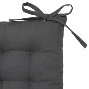 Galette de chaise gris ardoise 38x38cm