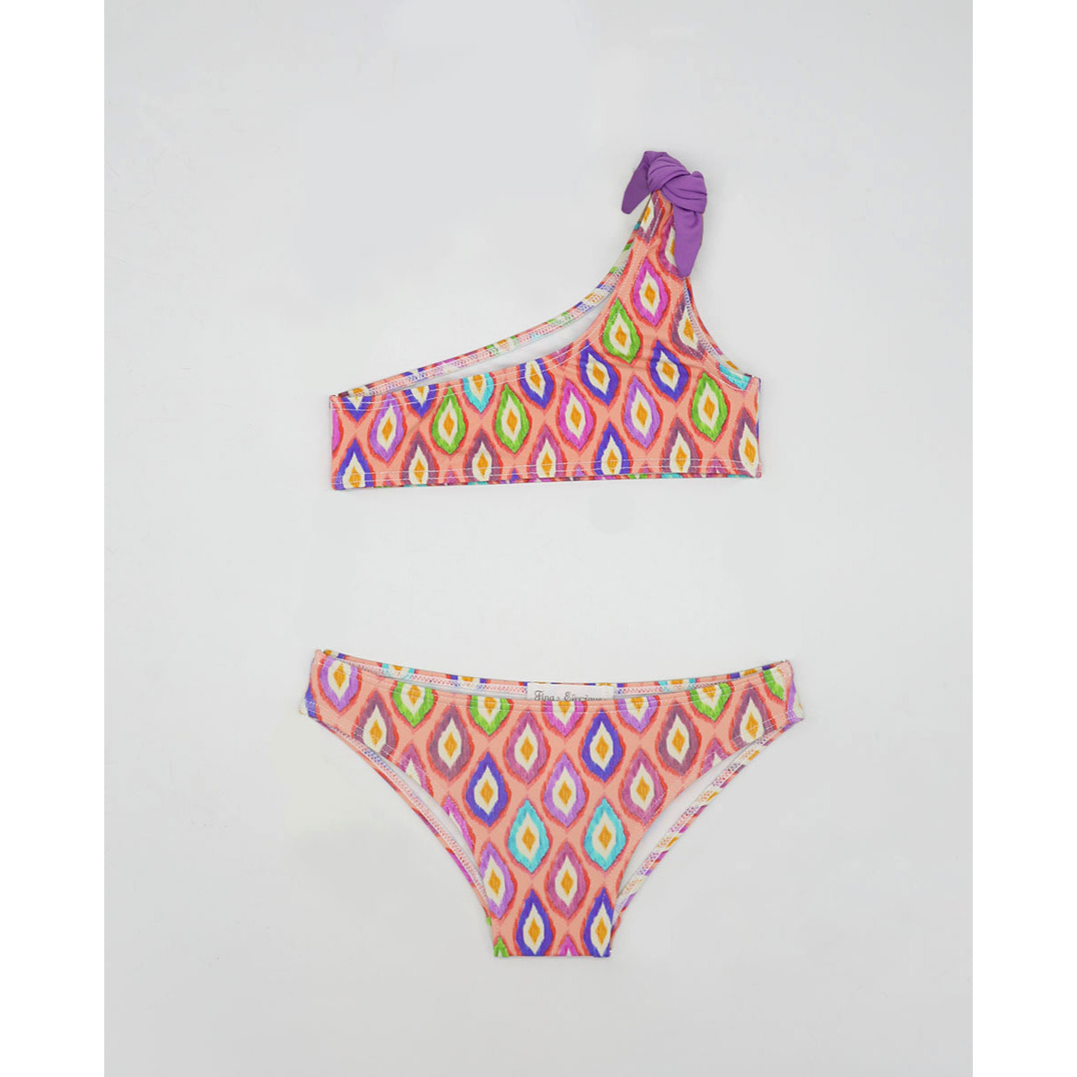 Bikini asimétrico rombos colores