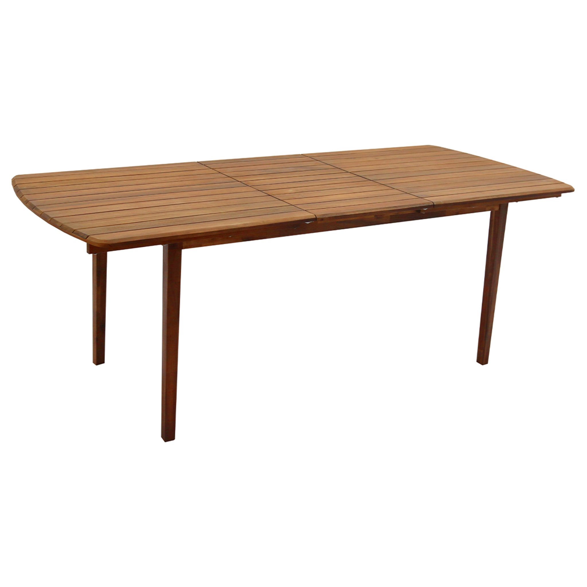 Table de jardin extensible rectangulaire en bois massif L160-210 cm CANOPEE