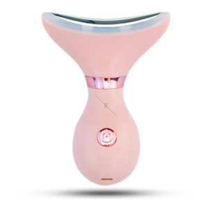 Sistema antienvejecimiento LED para definir el cuello y la mandíbula (color rosa)
