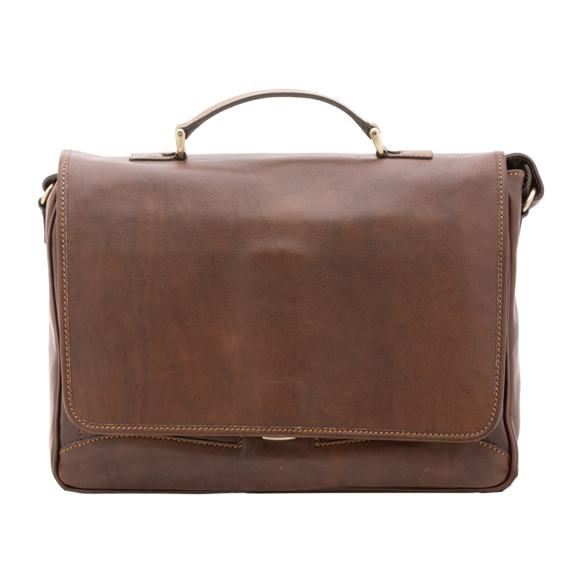 Borsa a mano  unisex In Vera pelle Made in Italy 40x30x9 cm