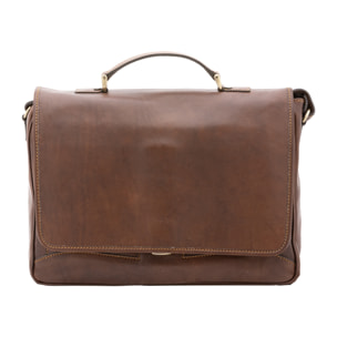 Borsa a mano  unisex In Vera pelle Made in Italy 40x30x9 cm