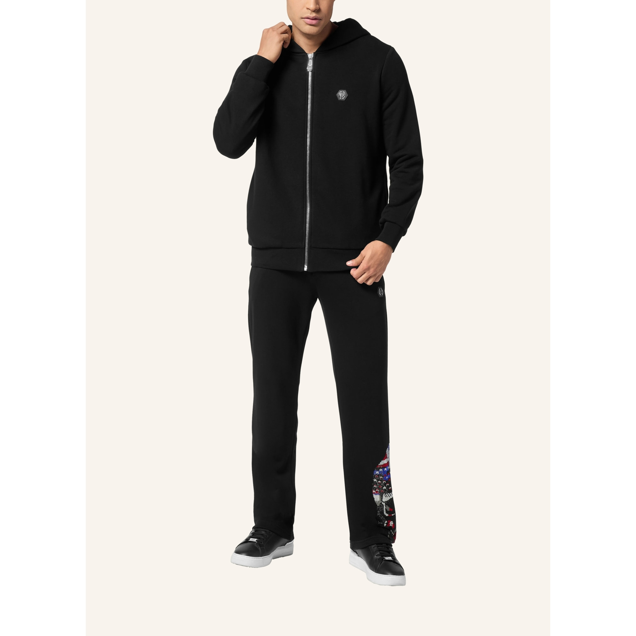 PHILIPP PLEIN Felpa con cappuccio SKULL