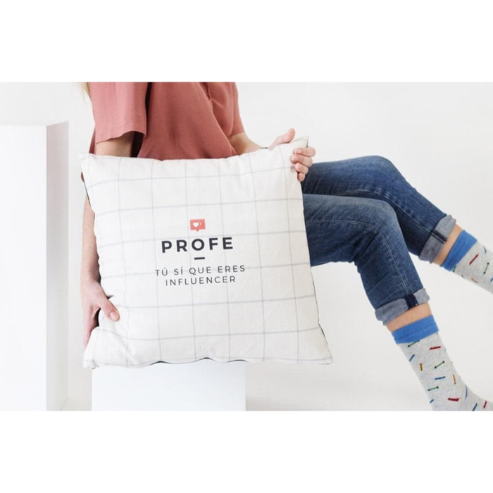 Funda Cojín "Profe. Influencer"