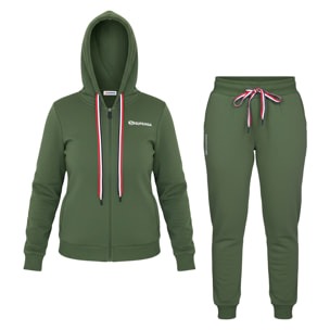Tuta Donna SUPERGA Cotone Felpato Full Zip e Cappuccio