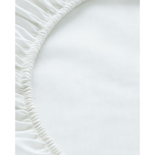 Parure de lit unie - taie 60x60 cm | 100 % polyester | Blanc | Douce et respirante