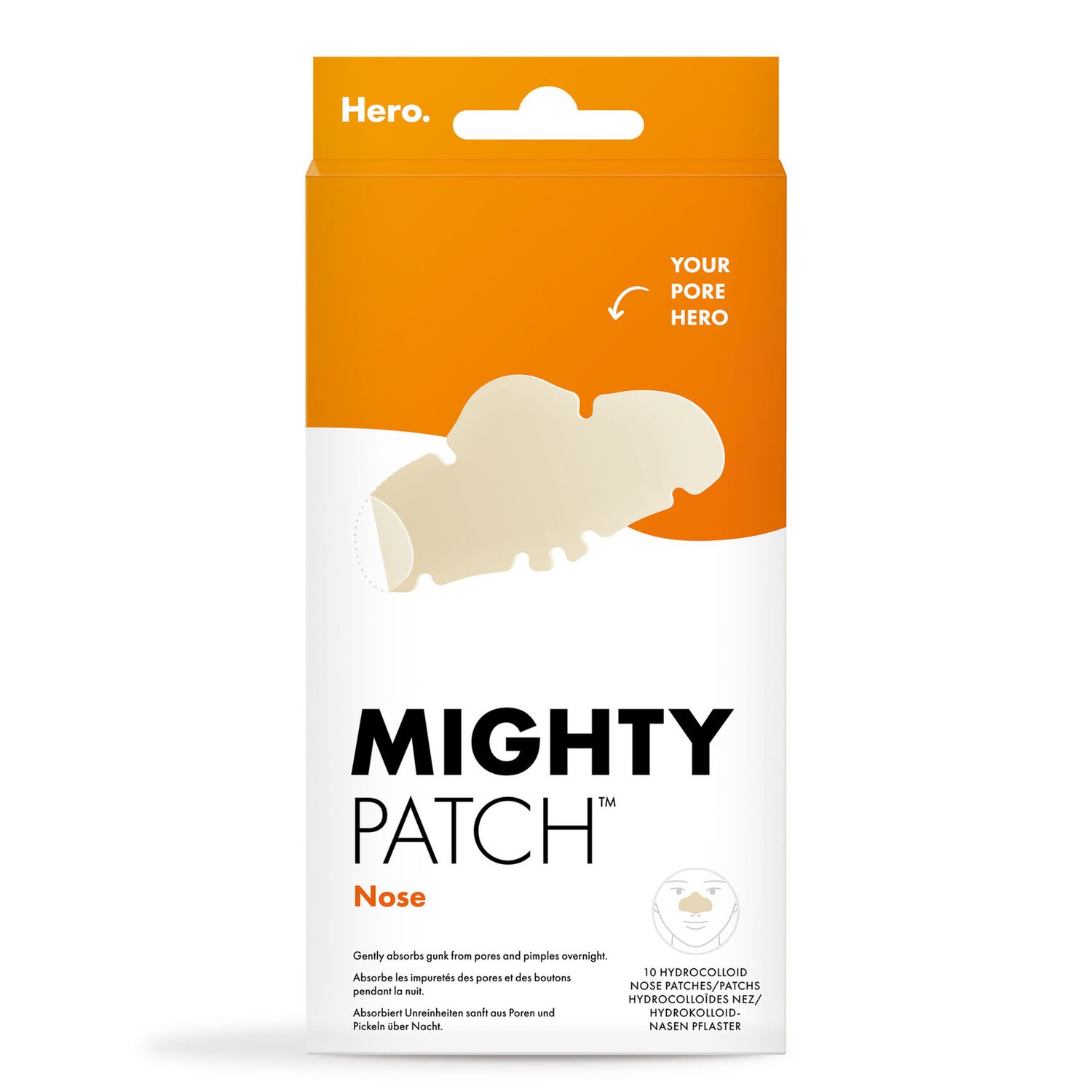 HERO Mighty Patch - Patchs Anti-Acné Nez 10 Patchs