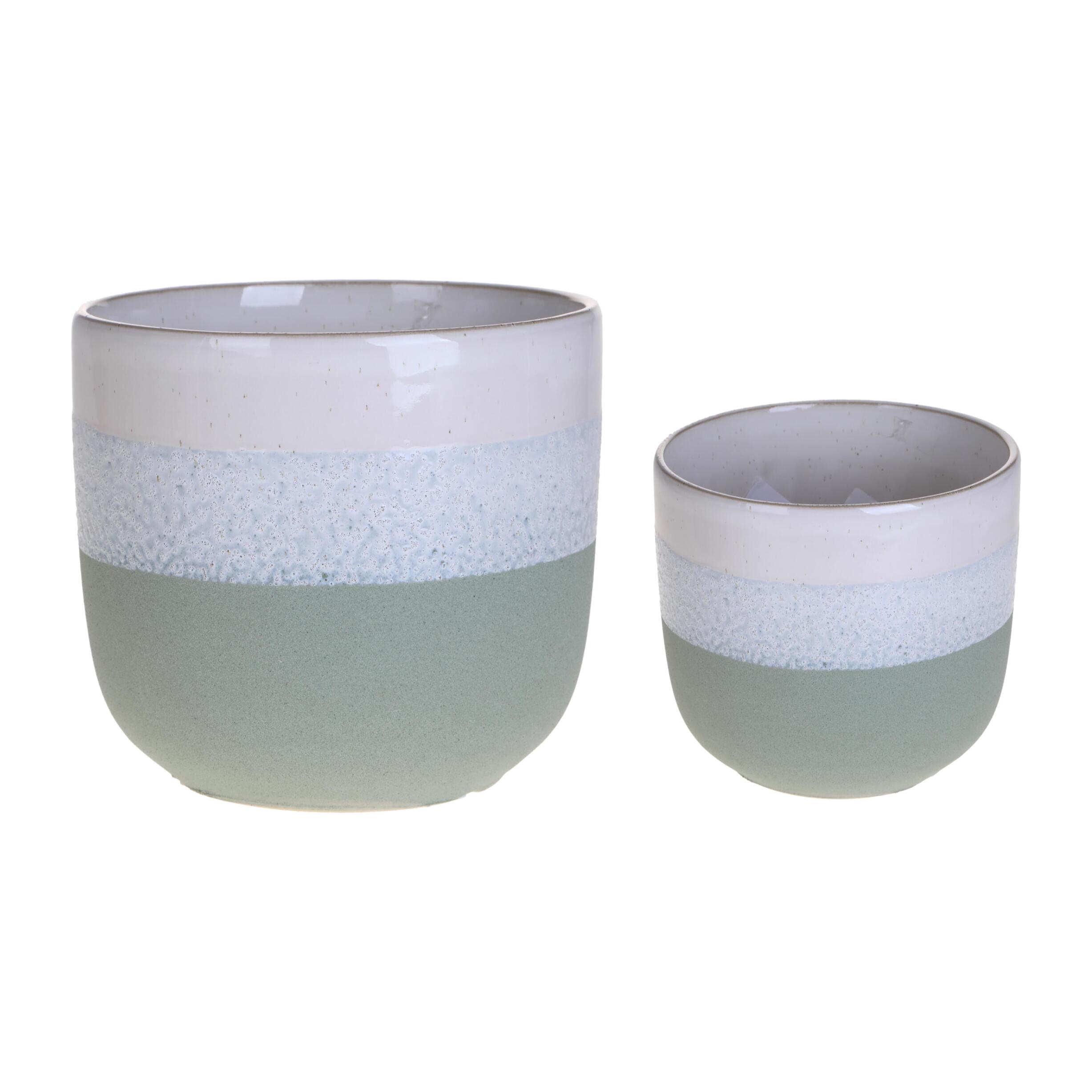 Set 2 cachepot - 22xH20x22cm - Pezzi 1 - Bianchi Dino SpA