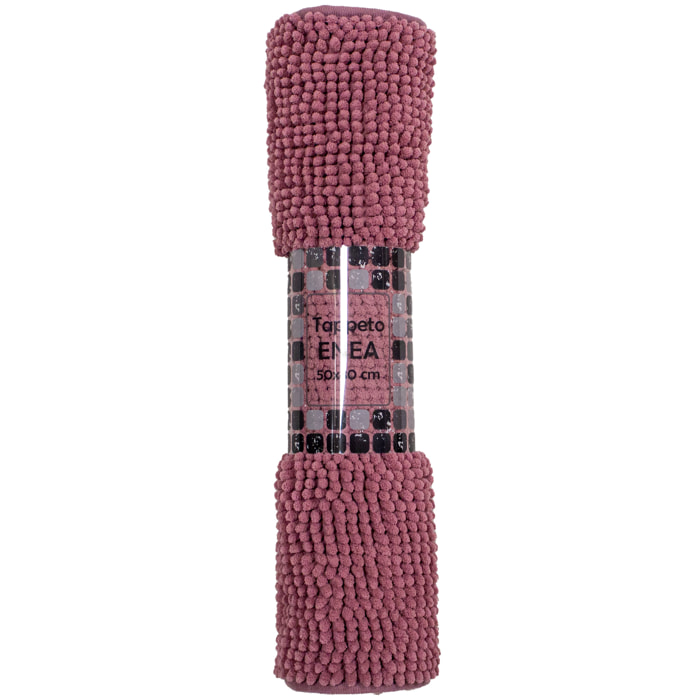 TAPPETO BAGNO SCENDI DOCCIA 100% POLIESTERE ROSA