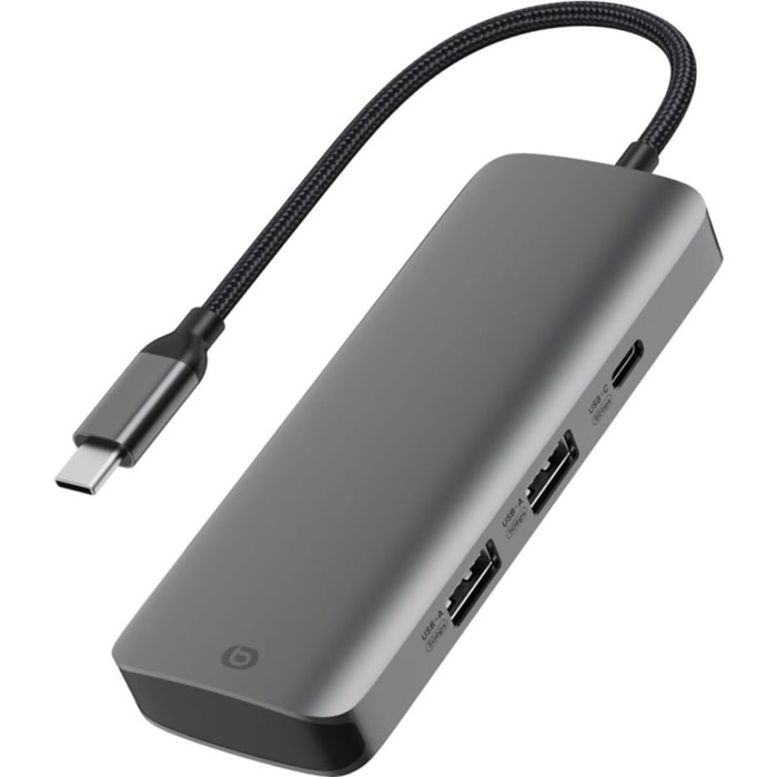 Hub USB C ESSENTIELB 5 en 1 2 USB-A + 3 USB-C