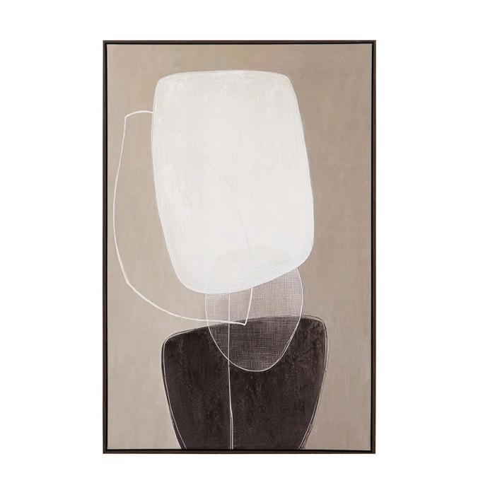 Cuadro Abstracto 50% Pintado A Mano 83x4x123 Cm
