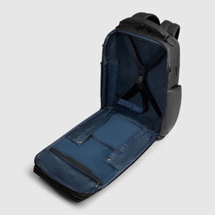 Piquadro Zaino da viaggio in pelle porta pc e iPad® con protezioni antiurto e RFID